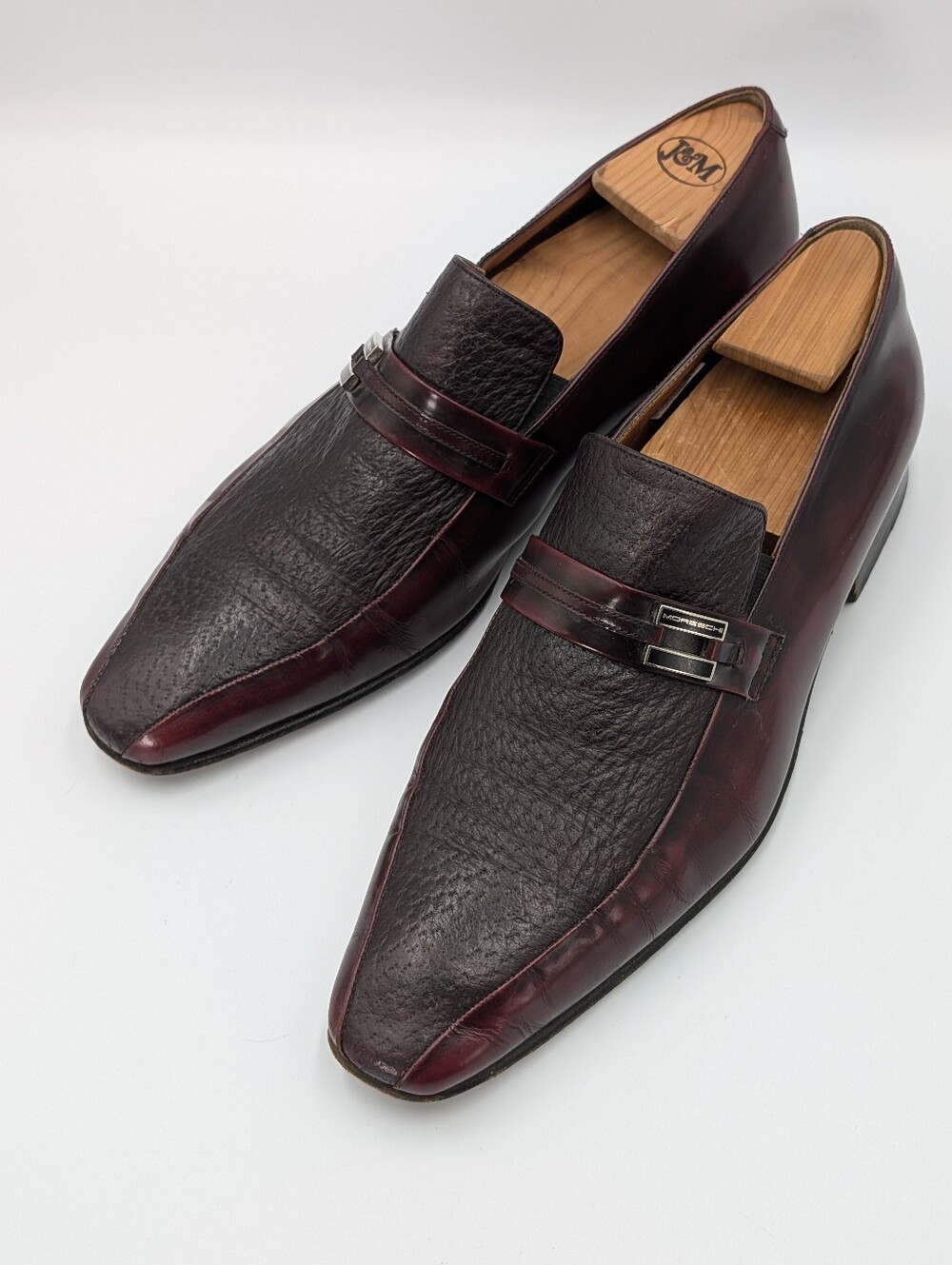 Vintage Moreschi Handmade Italian Peccary Leather Loafers 9US
